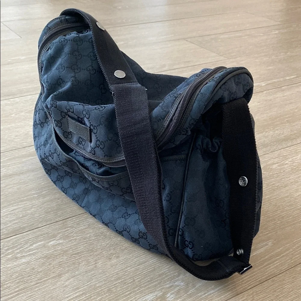 Gucci Black Diaper Bag!!